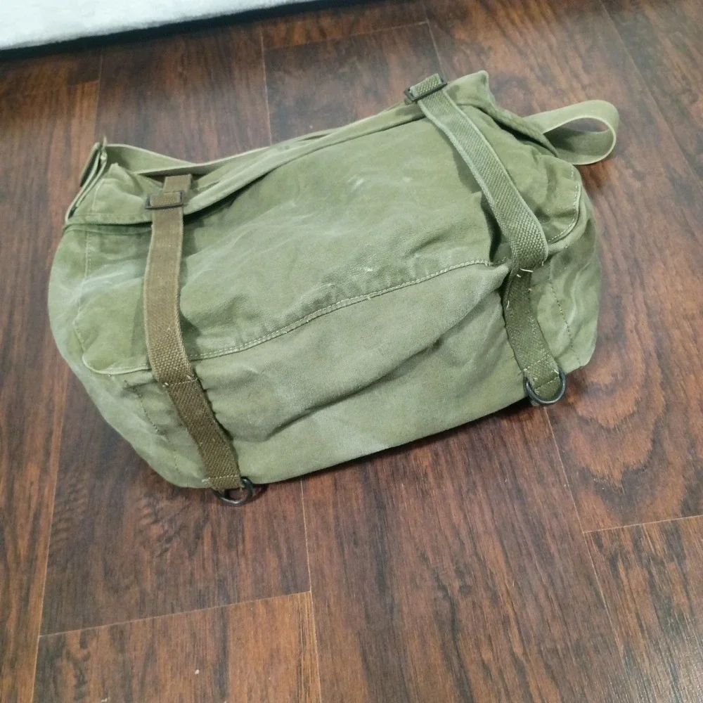 1951 US Army M1945 Field Pack Lower Green  Cargo Pack Musette Messenger Bag